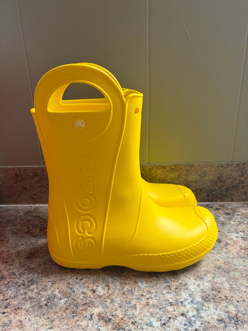 Crocs Yellow Rain Boots (size J6 same as women’s 8)
